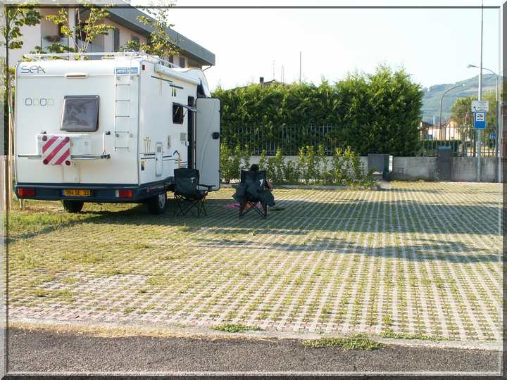 Aire de SOAVE en ITALIE en 2008