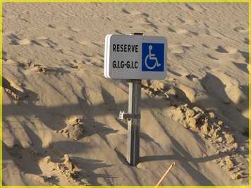 Parking de la plage de SAINT TROJAN