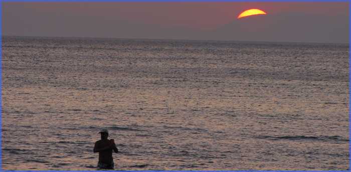 Coucher de soleil à KALOGLIA
