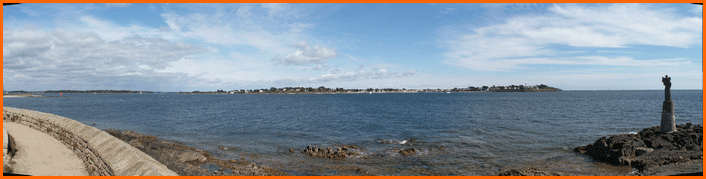 LOCMARIAQUER vue de l'entrée du Golfe