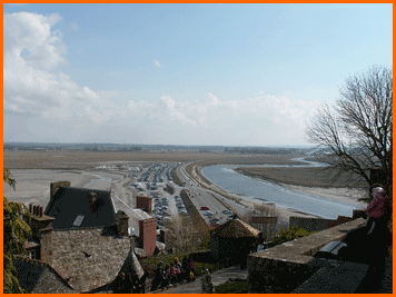 MONT SAINT MICHEL vue de la route