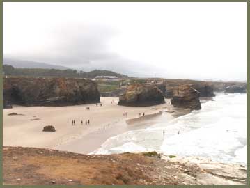 CATEDRALES plage à marrée basse